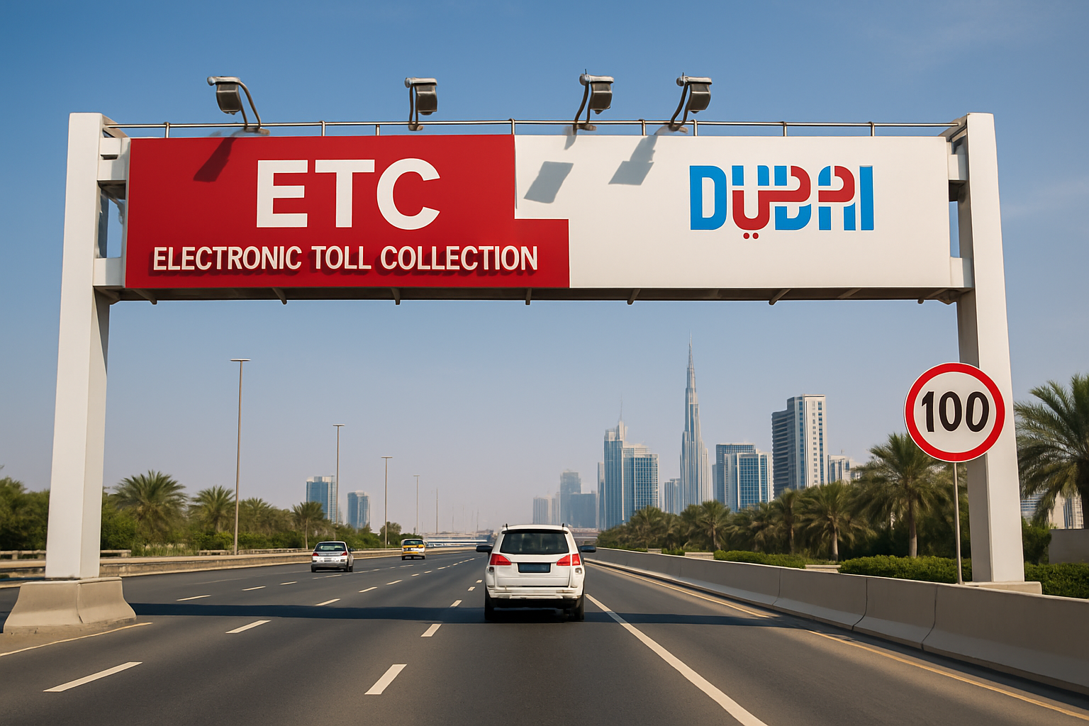 Electronic toll collection system in Dubai